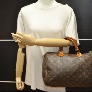 Authentic Louis Vuitton Monogram Speedy 30 Hand Boston Bag Old Model LV 6577G
